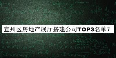 宣州區(qū)房地產(chǎn)展廳搭建公司TOP3名單推出，閱后既刪